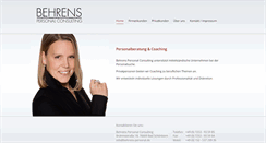 Desktop Screenshot of behrens-personal.de